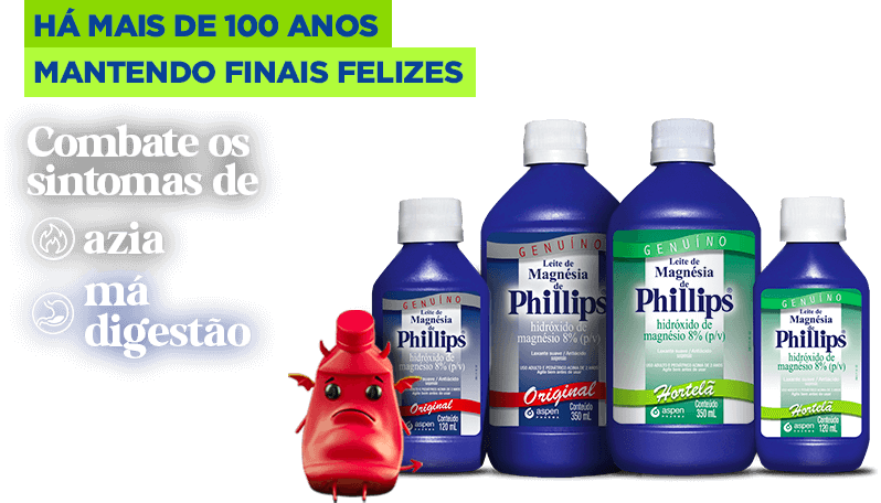 Há mais de 100 anos mantendo finais felizes. Combate nos sintomas da azia e má digestão.